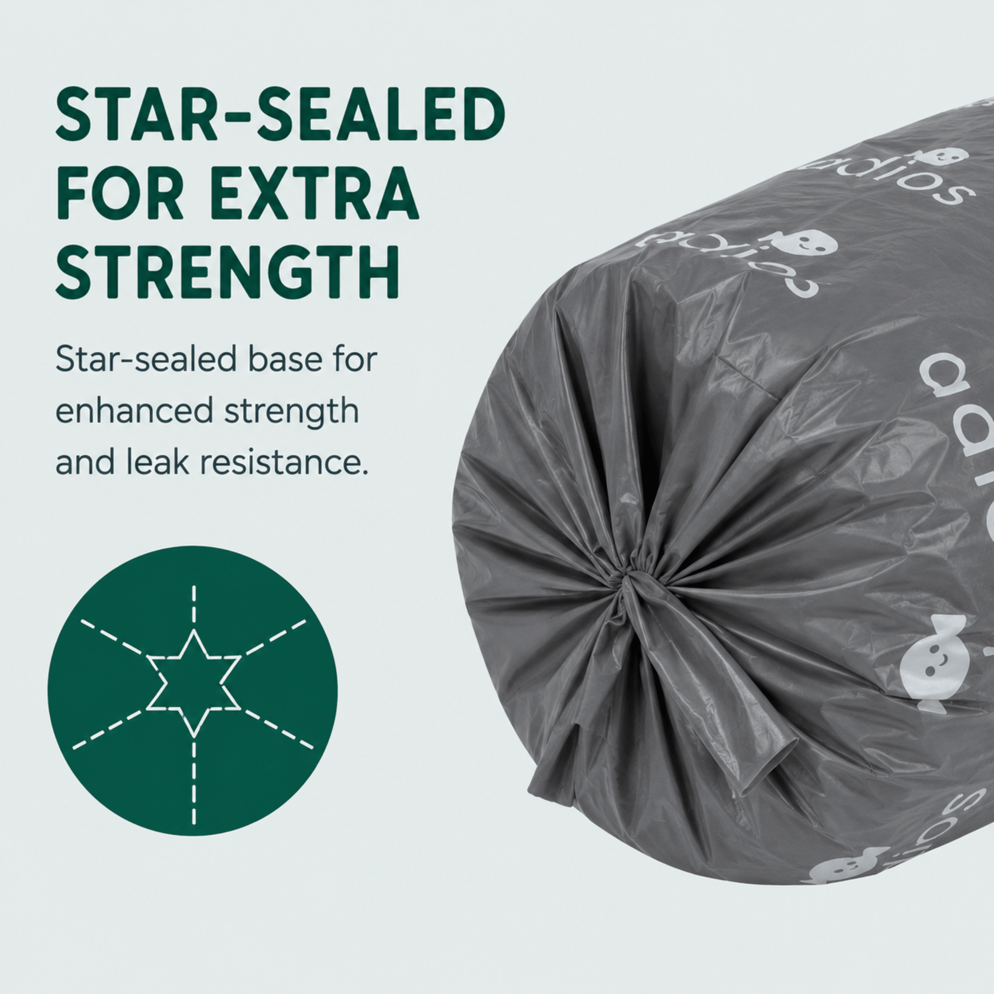 🛍️ Compostable Bin Liners with Handles – 30L - Roll of 20 bags 🌿