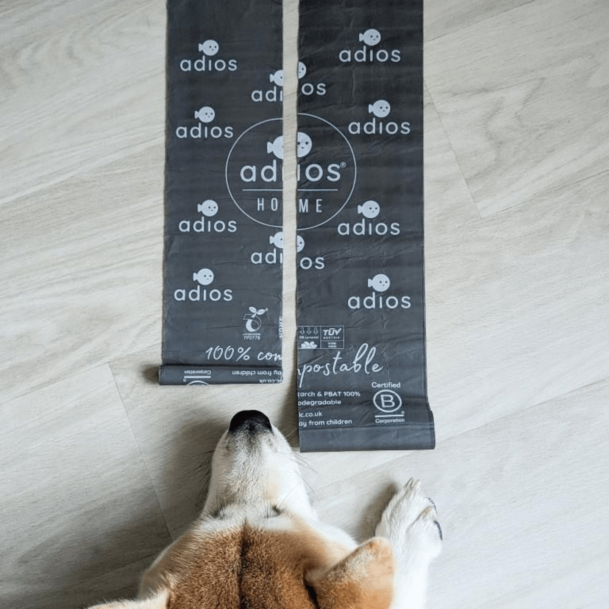🛍️ Compostable Bin Liners with Handles – 30L - Roll of 20 bags 🌿