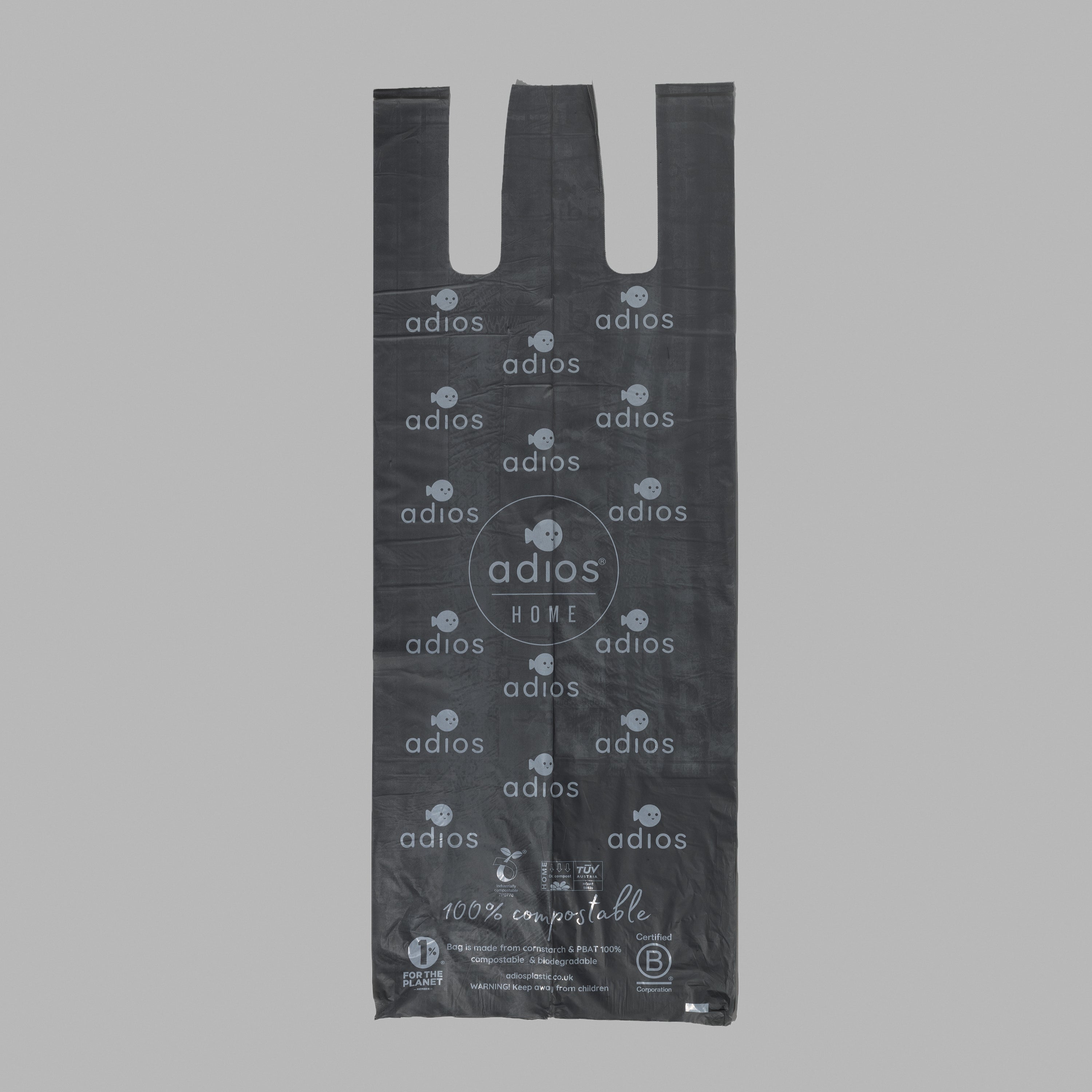 🛍️ Compostable Bin Liners with Handles – 30L - Roll of 20 bags 🌿