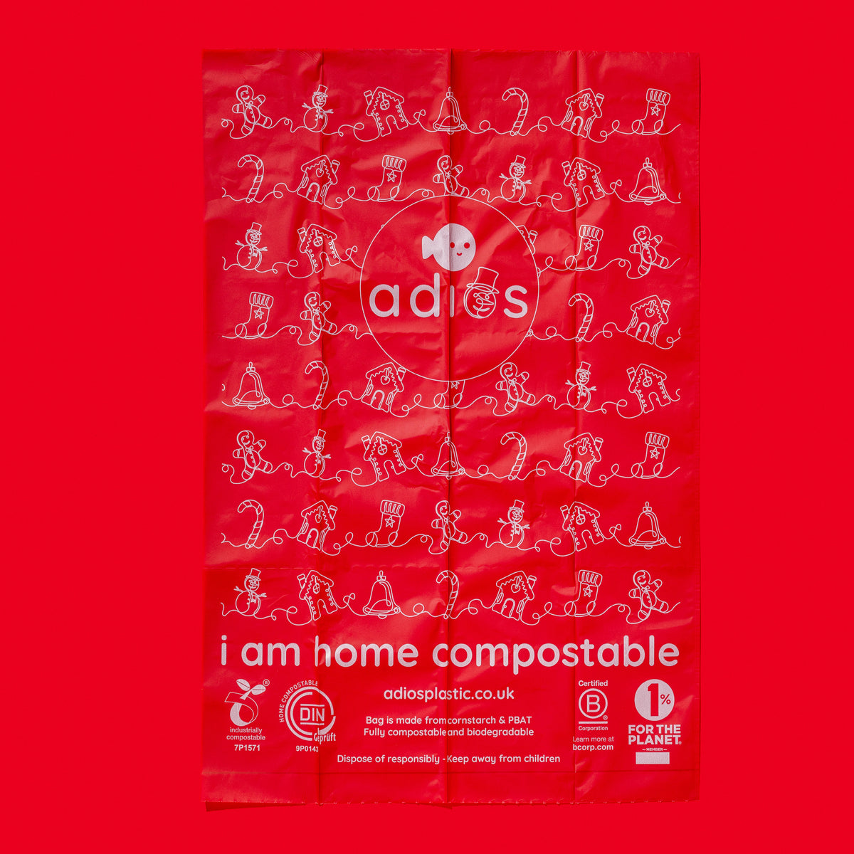 Christmas Compostable Dog Poo Bags