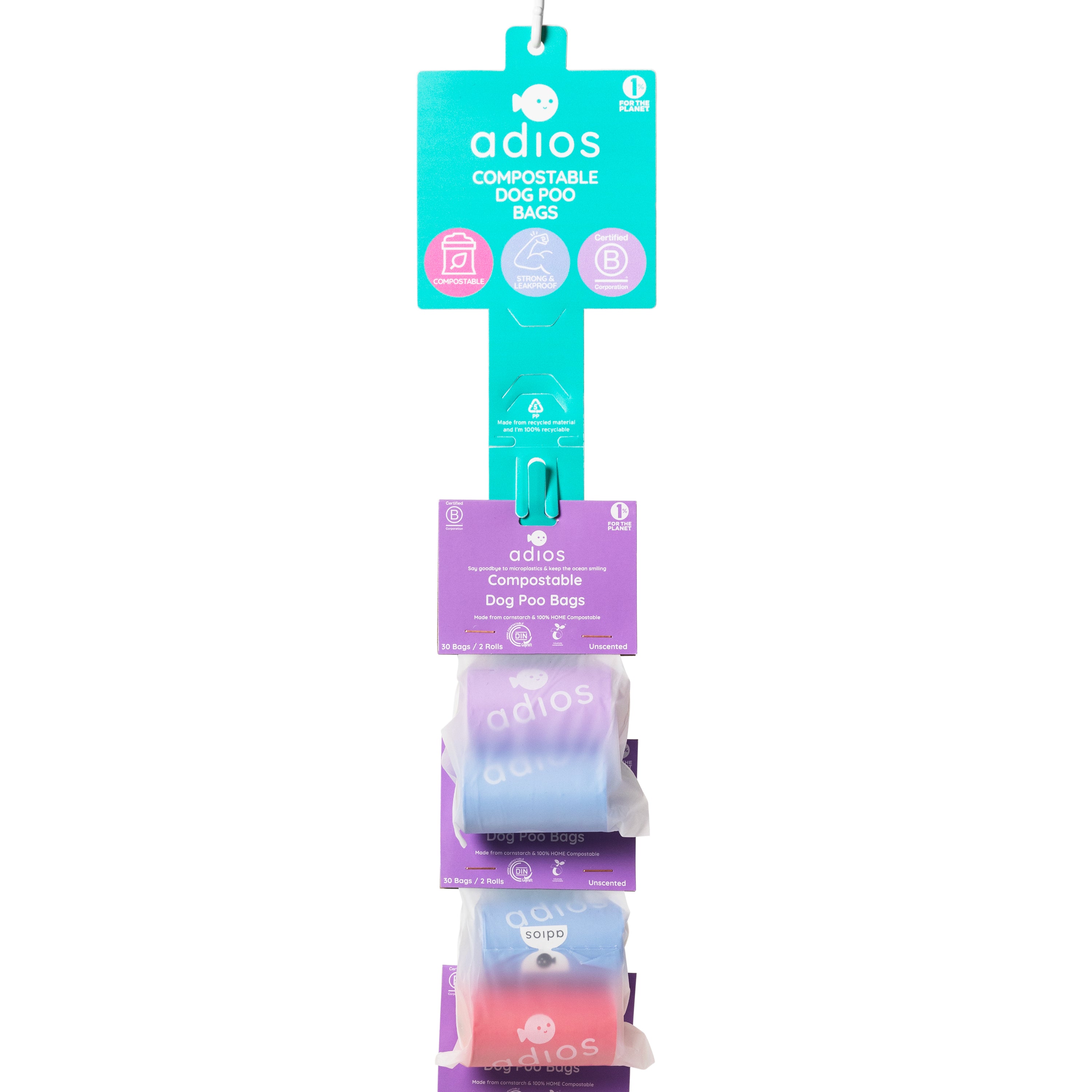 Clipstrip (pre-filled) - 8 units (Rainbow)