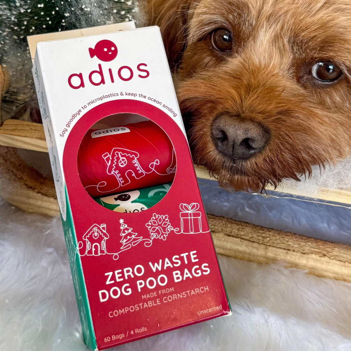 Christmas Compostable Dog Poo Bags