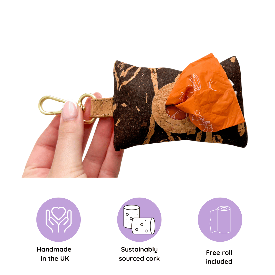 🌿 Handmade Cork Poo Bag Dispenser – Eco, Durable & Stylish