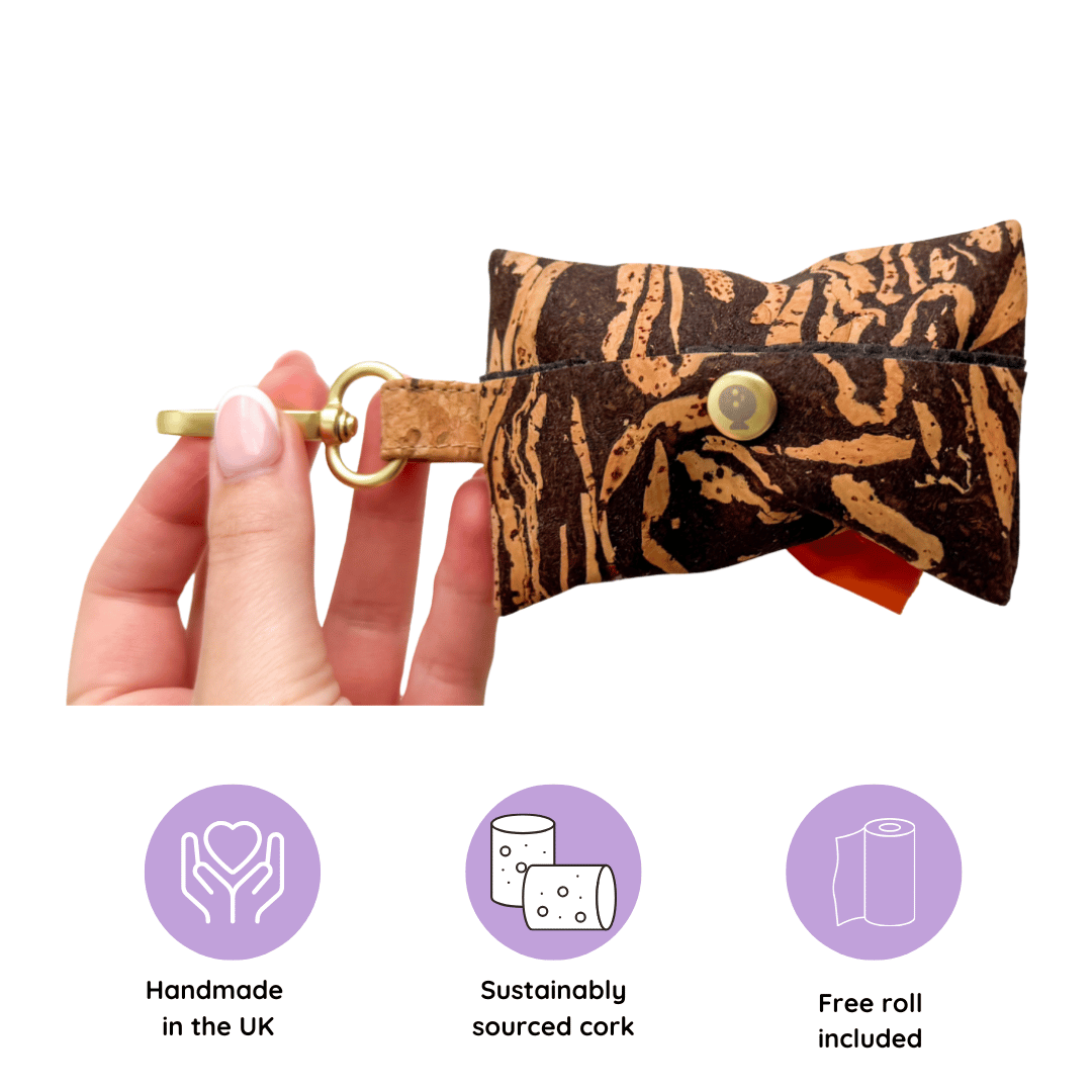 🌿 Handmade Cork Poo Bag Dispenser – Eco, Durable & Stylish