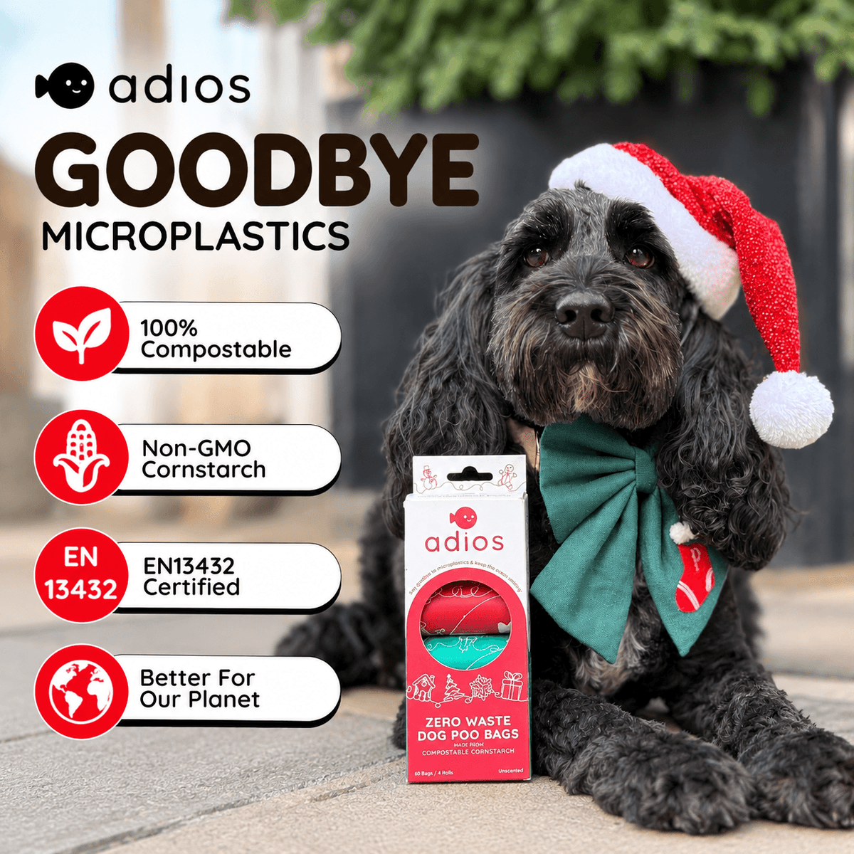 Christmas Compostable Dog Poo Bags