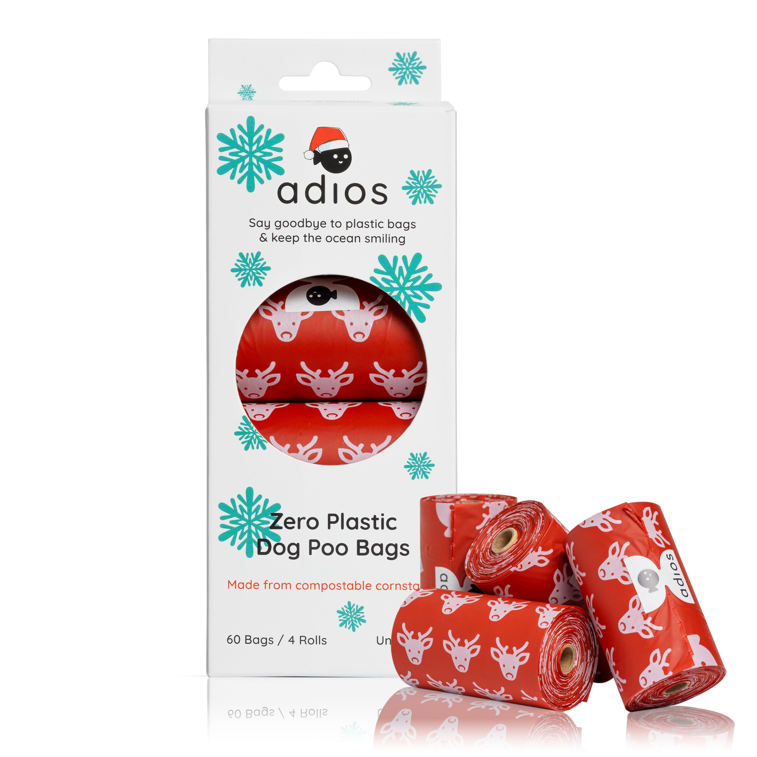 🎄 Adios Plastic Christmas - 4 Rolls – 60 Bags