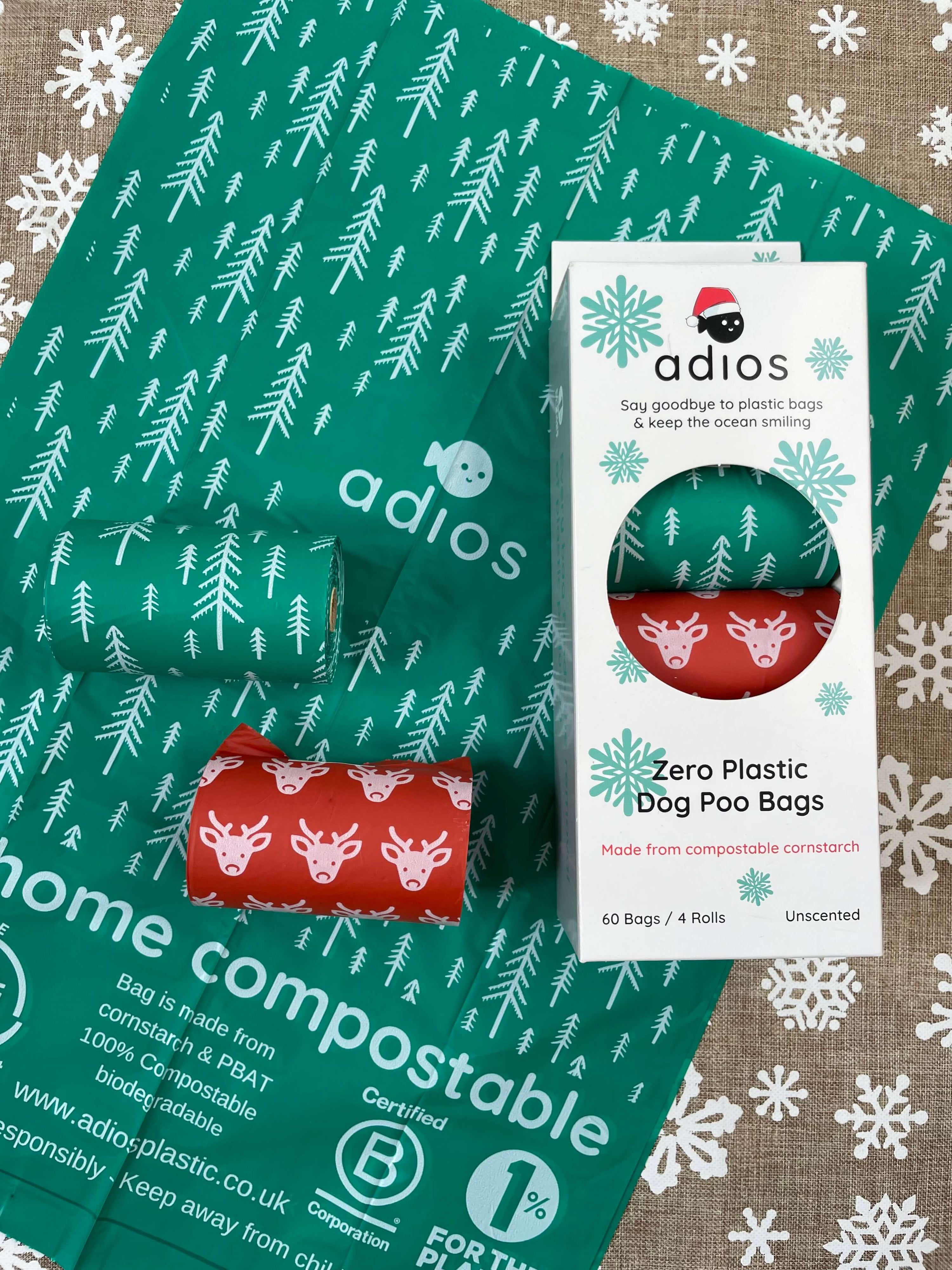 Christmas Compostable Dog Poo Bags