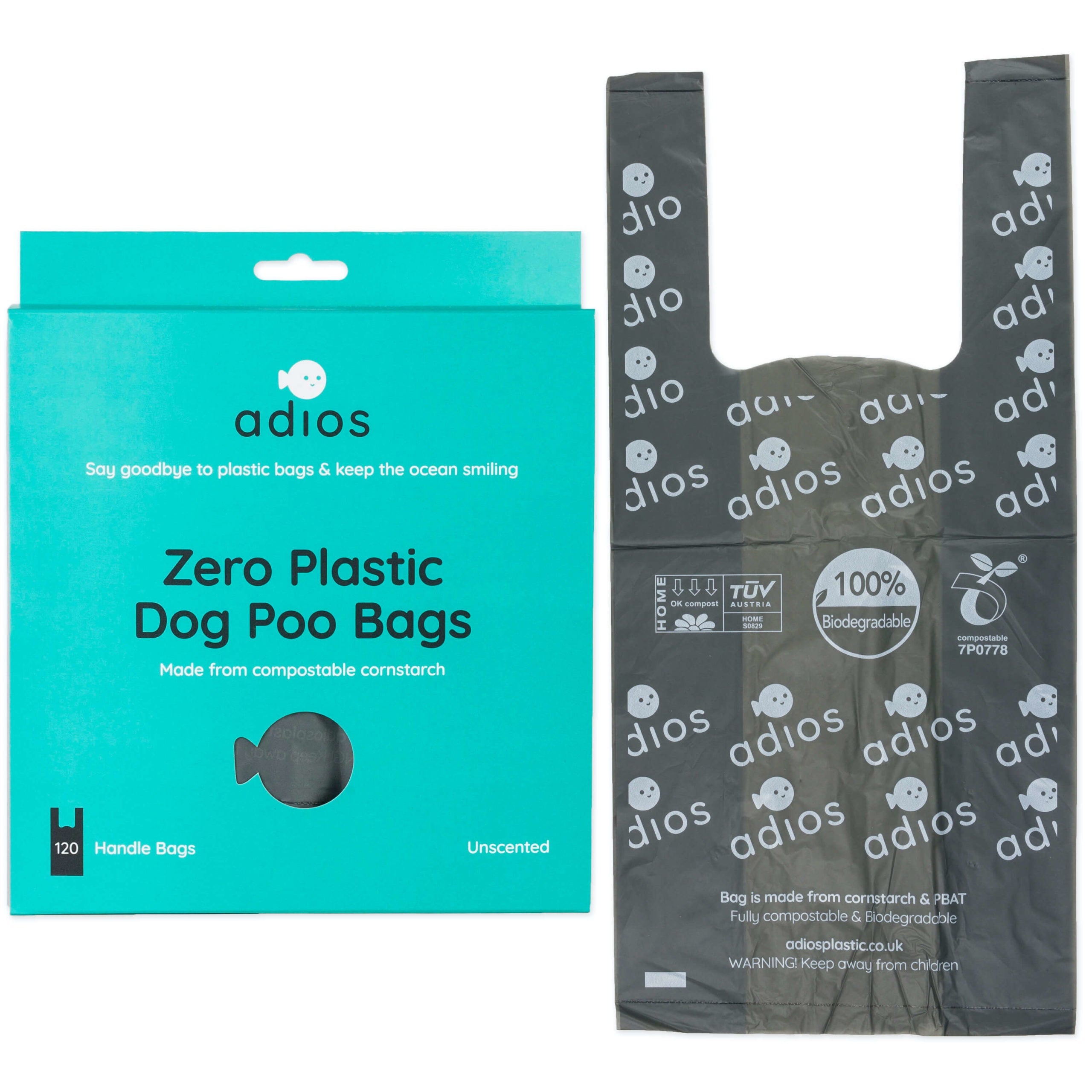 Plastic poop outlet bags